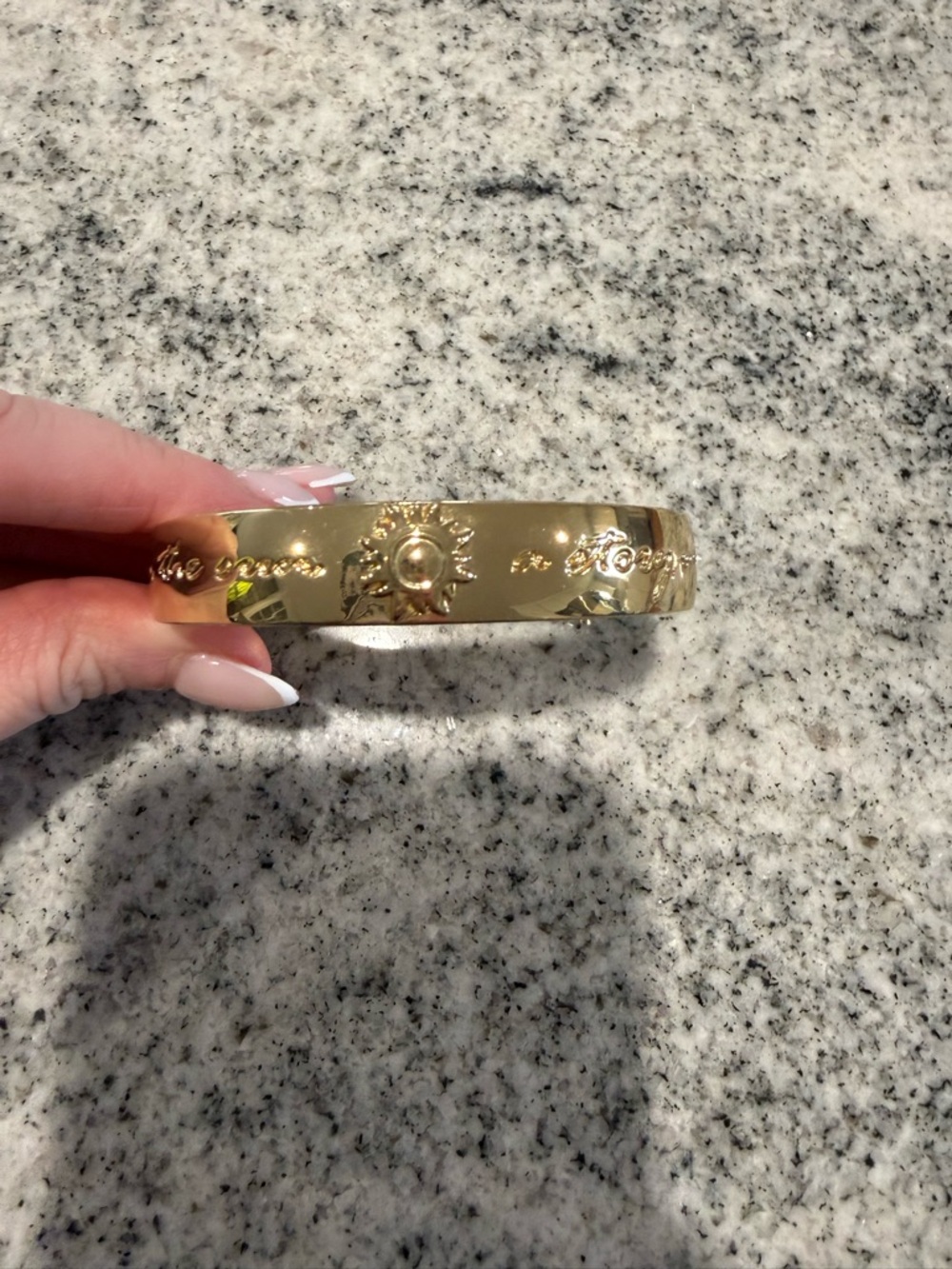 Lilly Pulitzer Gold Sun Motif Bangle Bracelet